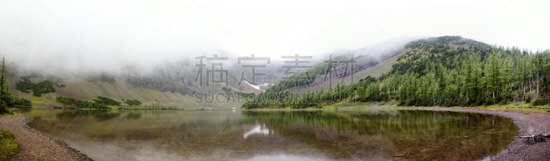 全景,湖,顶部,滑铁泸国家高原,美国冰河国际公园,国家公园,蒙大拿州,水平画幅,山,阿尔伯塔省