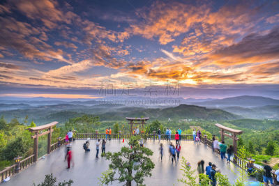 宝塔,平衡折角灯,黎明,后院,飘然,大叻,朝拜者,部落艺术,天空,教堂