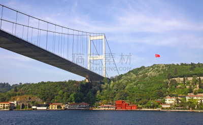 法提苏丹麦赫麦特桥,博斯普鲁斯海峡,海峡,在上面,法提赫区,水,天空,水平画幅,无人,东欧