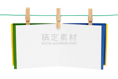 衣夹,笔记本,留白,办公用品,水平画幅,消息,无人,标签,便签,线绳