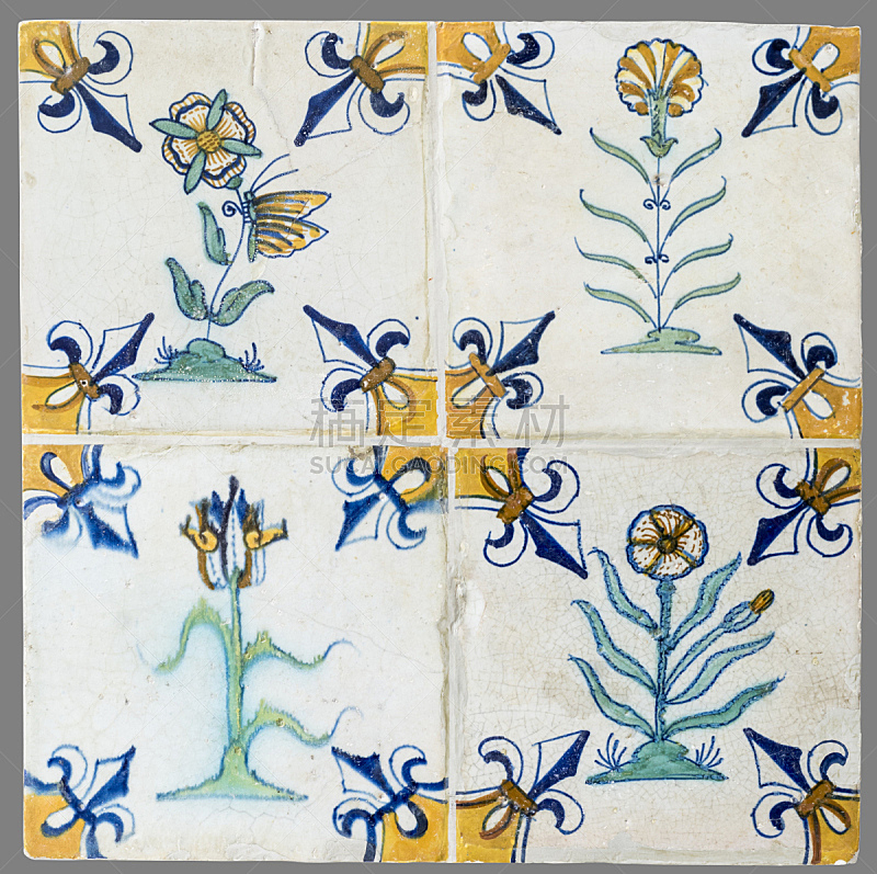 荷兰,瓷砖,16世纪图片,18世纪图片,代夫特陶器,钴硫酸盐,代尔夫特,16世纪,18世纪,精工制品