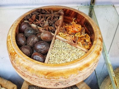 香料,多色的,木制,干的,多样,异国情调,健康食物,健康保健,印度草医学