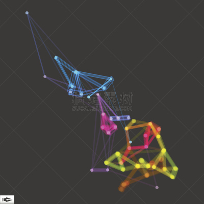 技术,三维图形,未来,高雅,建筑结构,纳米颗粒,点连成线,线框模型,纳米技术,联系