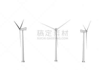 绘画插图,工业,角度,反差,三孔插座,三维图形,分离着色,风力,风轮机,转