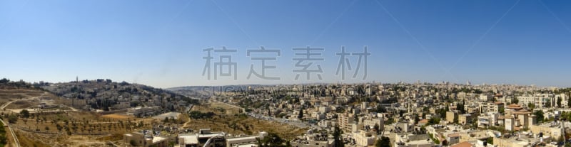 中东,全景,耶路撒冷,以色列,陆地,天空,水平画幅,地形,建筑,无人