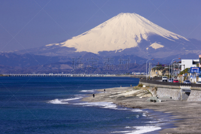 富士山,相模湾,镰仓市,亚洲,图像,海洋,太平洋,无人,神奈川县,户外