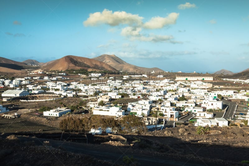 兰萨罗特岛,火山,风景,乡村,自然美,timanfaya national park,金丝雀,水平画幅,高视角,无人