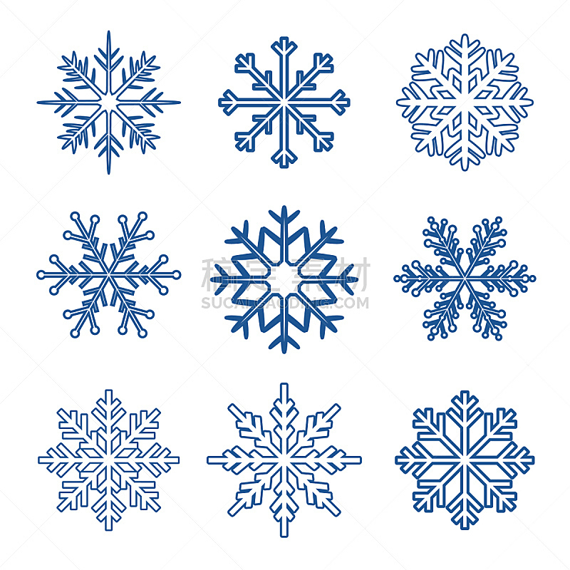 雪花,蓝色,寒冷,部分,圣诞装饰物,背景分离,多样,雪,2015年,节日