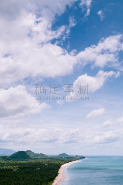 泰国,海滩,风景,巴蜀,大鹏金翅鸟迦楼罗,宽的,垂直画幅,水,天空,美