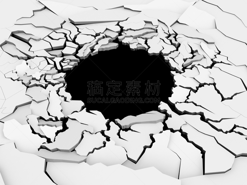 洞,破碎的,泥土,裂缝,陆地,坏掉的,地形图,地震,自然,水平画幅