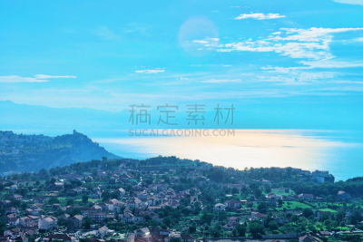 早晨,度假胜地,水平画幅,阿玛菲海岸,无人,古老的,夏天,伊特鲁里亚海,那不勒斯海湾,户外