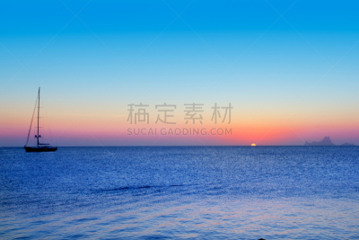 福门特拉岛,伊比沙岛,西班牙威德拉,水,天空,水平画幅,无人,夏天,巴利阿里群岛,户外