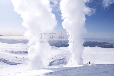 风景,旭岳火山,大雪山,大雪山国家公园,旭川,美瑛町,北海道,自然,留白,水平画幅