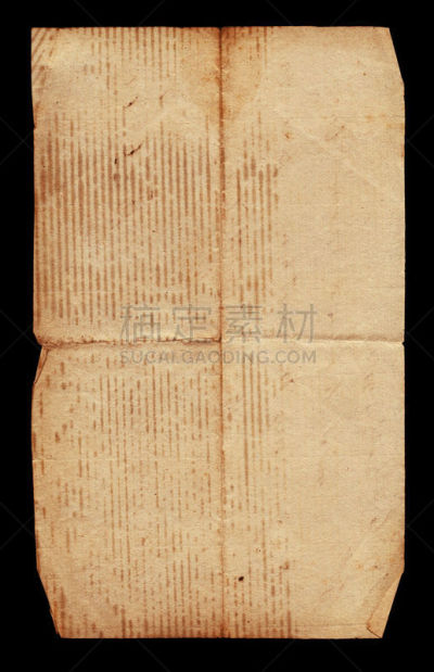 过时的,仿旧磨损的效果,纸,垂直画幅,留白,褐色,古董,折叠的,纹理效果,风化的