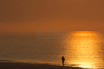 早晨,马拉维湖,水平画幅,黎明,户外,慢跑,跑,摄影,日出