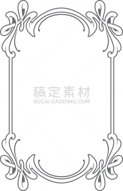 华丽的,边框,过时的,贺卡,复古风格,婚礼,古典式,花形图案装饰,奖,art deco风格