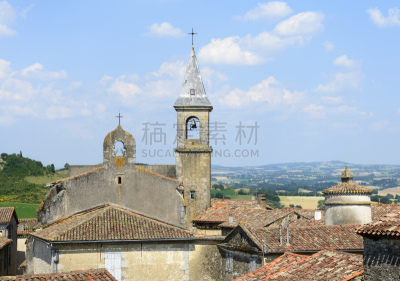 古老的,Toulouse Lautrec,法国,乡村,水平画幅,山,无人,夏天,户外