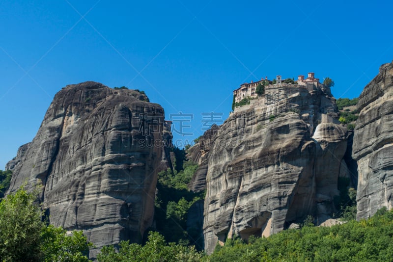 美特拉美提欧拉,塞萨利大区,希腊,山,城镇,欧洲地中海地区,卡兰巴卡,特里卡拉,灵性