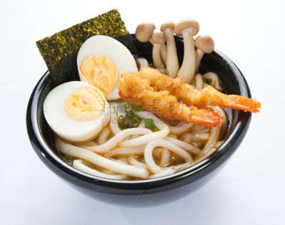 日本,面条,白色,餐具,乌冬面,水平画幅,海产,深的,汤,热