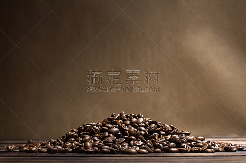 烤的,咖啡豆,烤咖啡豆,烤串,咖啡,阿拉比卡咖啡,褐色背景,堆,摩卡咖啡,留白