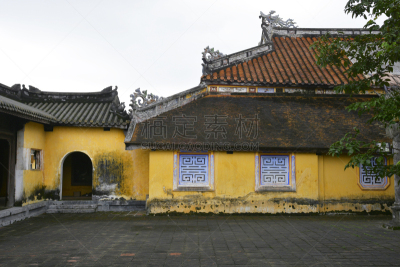 建筑外部,承天顺化,顺化,亭台楼阁,世界遗产,水平画幅,无人,古老的,户外,居住区
