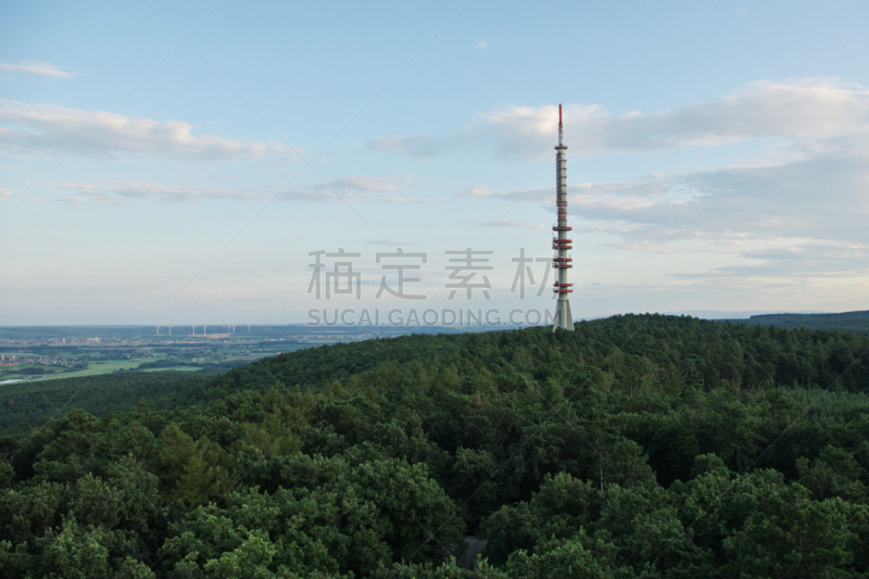 塔,自然,水平画幅,地形,匈牙利,无人,户外,索普龙,森林,摄影