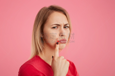 健康保健,疱疹,自然美,侧面视角,看,人,问题,幼小动物,美容,挫败