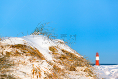 雪,波罗的海,海岸线,水,天空,留白,水平画幅,山,沙子,无人