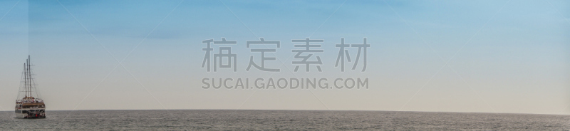 船,海洋,部分,土耳其,新闻解说,新闻记者,云,客轮,晴朗,自然