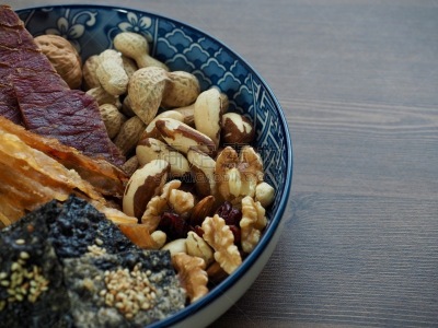 肉干,杏仁,巴西栗,牛肉,干燥食品,胡桃,干的,腰果,豚鱼,脆饼干