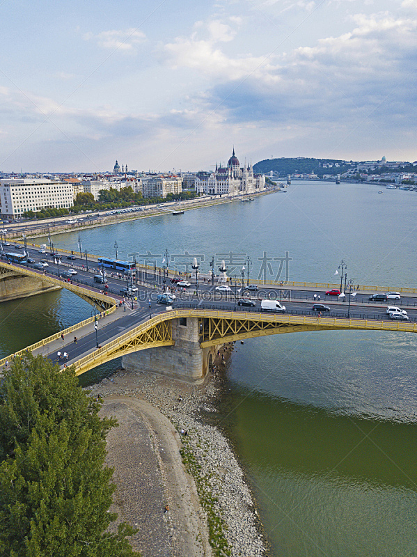 匈牙利,布达佩斯,多瑙河,桥,在上面,市区,城市生活,云,河流,户外