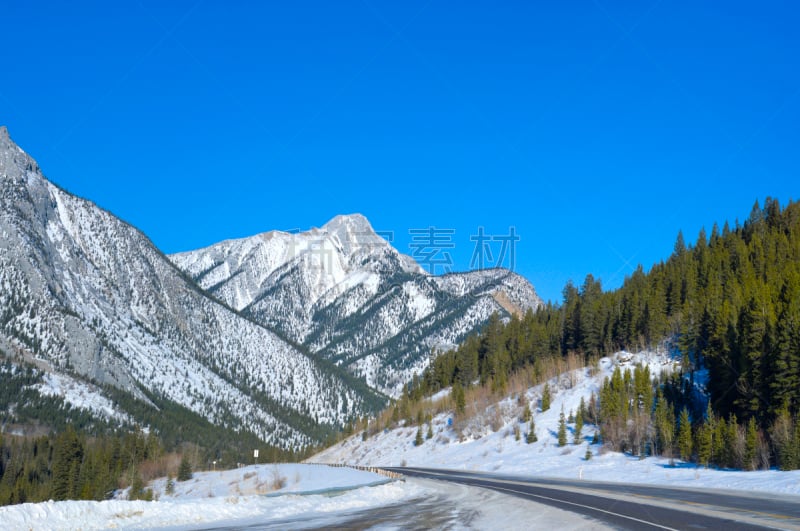 风景,卡那那斯基村,天空,公园,洛矶山脉,度假胜地,水平画幅,山,雪