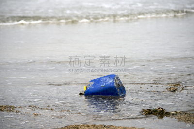 塑胶,海滩,垃圾,水,水平画幅,沙子,无人,户外,德国北海地区,凌乱