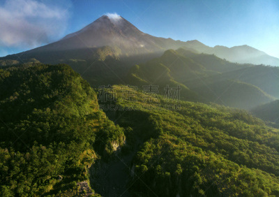 墨拉皮火山,自然,云景,风景,云,图像,自然美,无人,山,雾