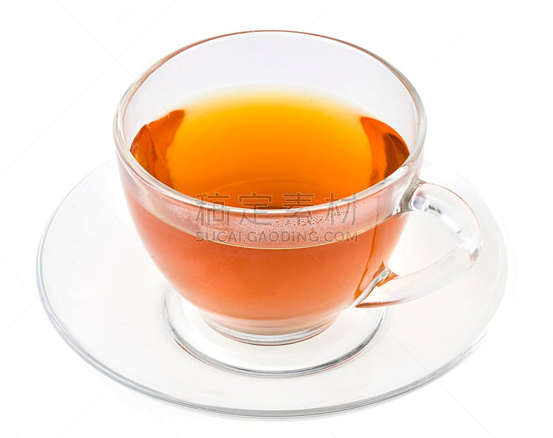 茶,杯,玻璃,饮料,健康保健,热,一个物体,背景分离,茶碟,食品