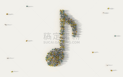 传媒,社区,三维图形,绘画插图,音符,群众,符号,概念,标志,相伴