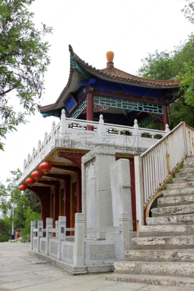 唐山,亭台楼阁,公园,传统,中国,凤凰岭 ,2014年,五月,时尚,河北省
