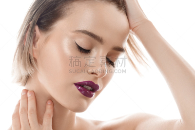 清新,肖像,女人,人的脸部,完美,干净,美,皮肤,自然美,女孩