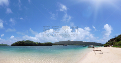 冲绳县,海湾,水,天空,美,群岛,水平画幅,橙色,无人,蓝色