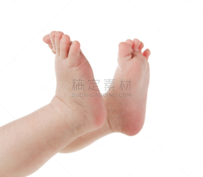 足,婴儿,水平画幅,人类脚趾,仅一名女婴,白人,仅婴儿,特写,两个物体,0到11个月