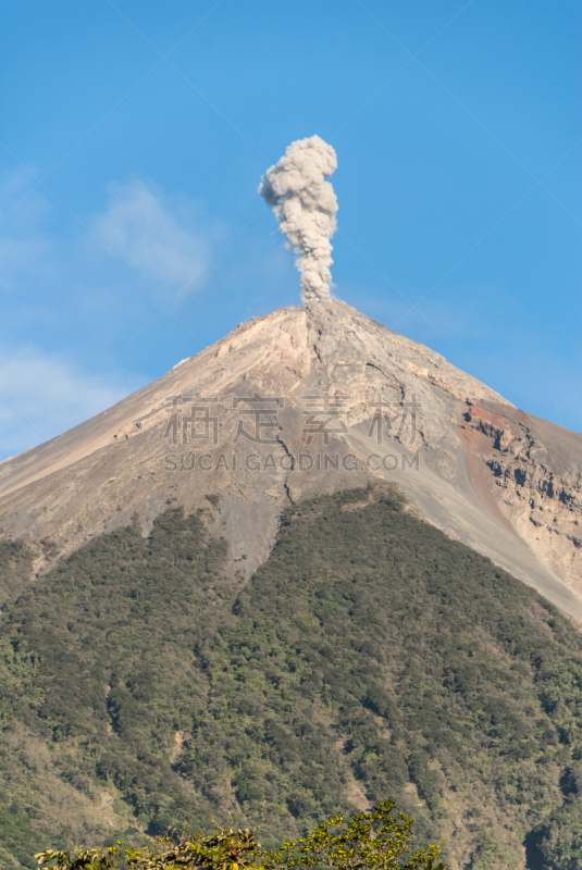 云,灰,危地马拉,火山,多样,超轻型飞机,接力赛,爆发,上升