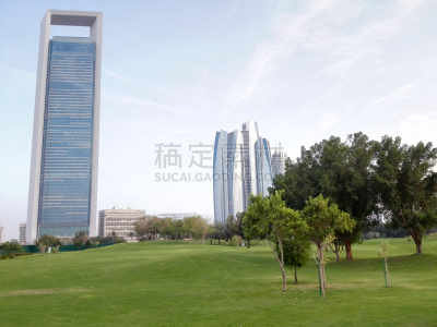 阿布扎比,自然,公园,水平画幅,无人,建筑外部,户外,阿拉伯联合酋长国,棕榈树,波斯湾