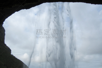 seljalandsfoss waterfall,冰岛国,自然,水,水平画幅,瀑布,地质学,无人,火山地形,户外