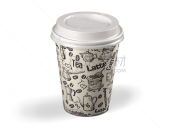 杯,空白的,水平画幅,无人,盖子,一次性杯子,背景分离,纸咖啡杯,特写,俄罗斯