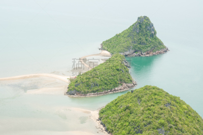 蓝色,海洋,山,天空,泰国,自然,巴蜀,度假胜地,水平画幅,沙子