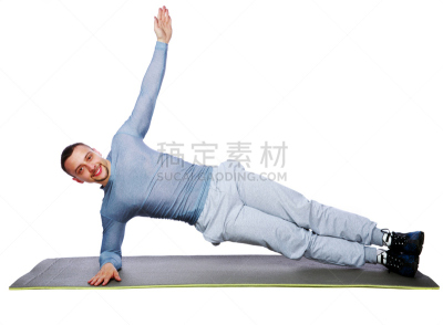 瑜伽,健身垫,健美身材,船势,脚悬空,举重训练,背景分离,有氧运动法,姿态,塑形