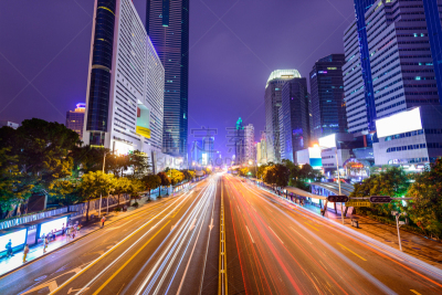 都市风景,深圳,水平画幅,夜晚,无人,城市天际线,交通,户外,城市,东莞