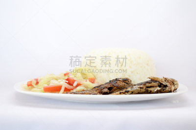格子烤肉,木瓜,白米,西红柿,鱼类,盐渍食品,水平画幅,无人,生食,膳食