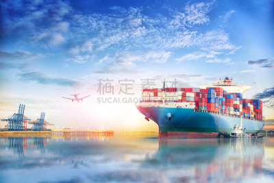 货船,货运,海上运输,货物集装箱,天空,曙暮光,全球通讯,容器,飞机,海洋
