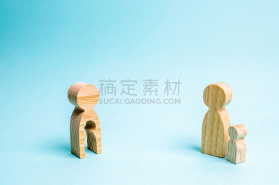 家庭,概念,男人,无人,二代家庭,关系紧张,儿童